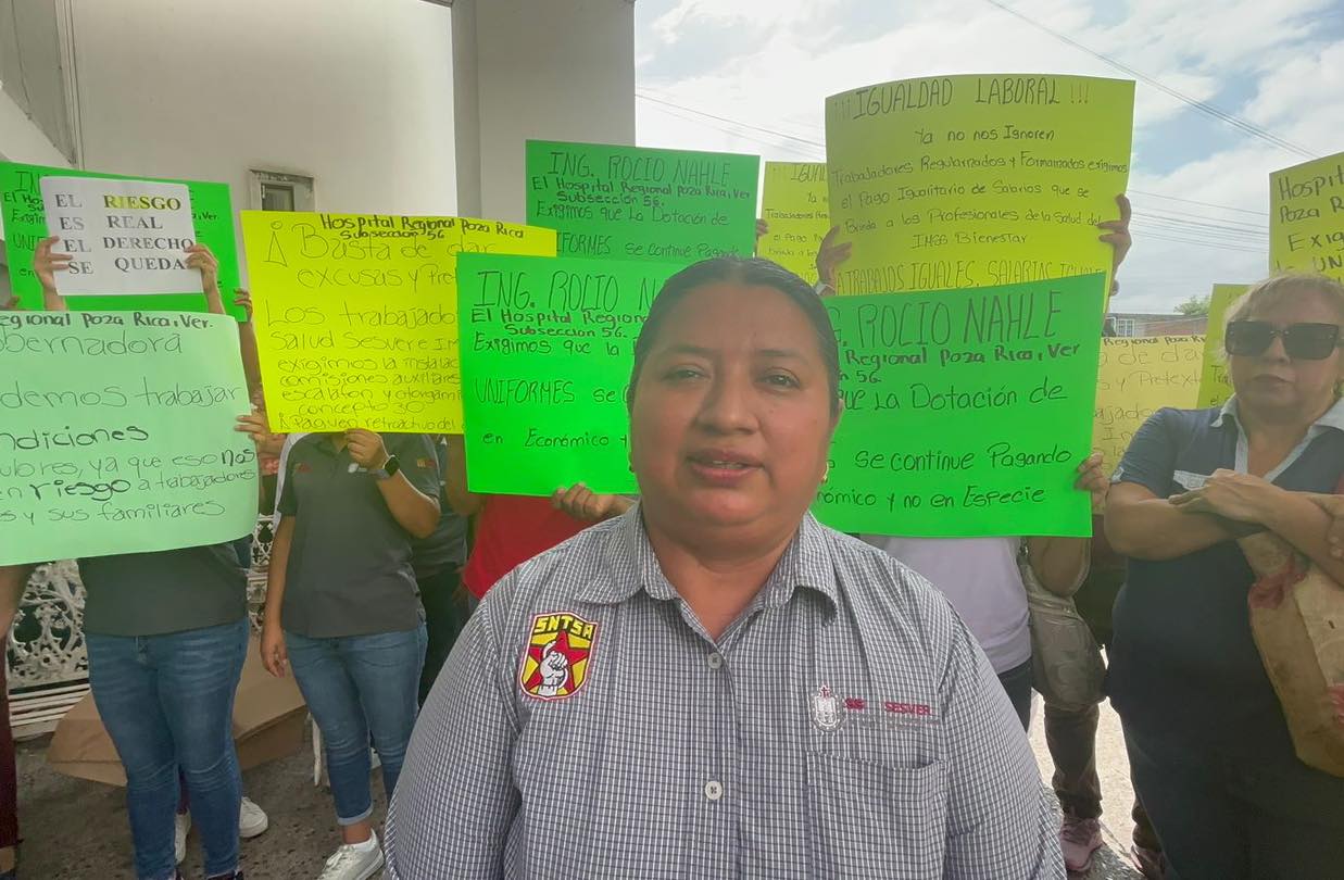 Exigen trabajadores sector salud